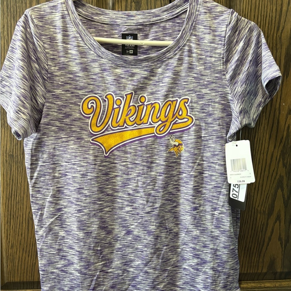 New Era Purple and Gold Minnesota Vikings Women's Tee